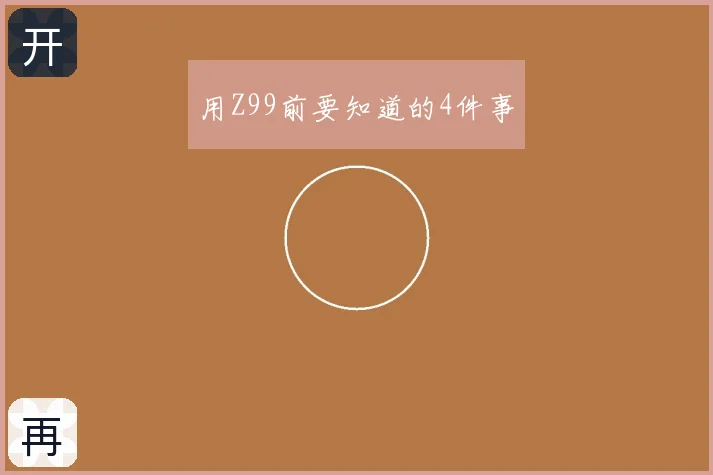 用Z99前要知道的4件事